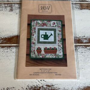 Pattern watering can quilt